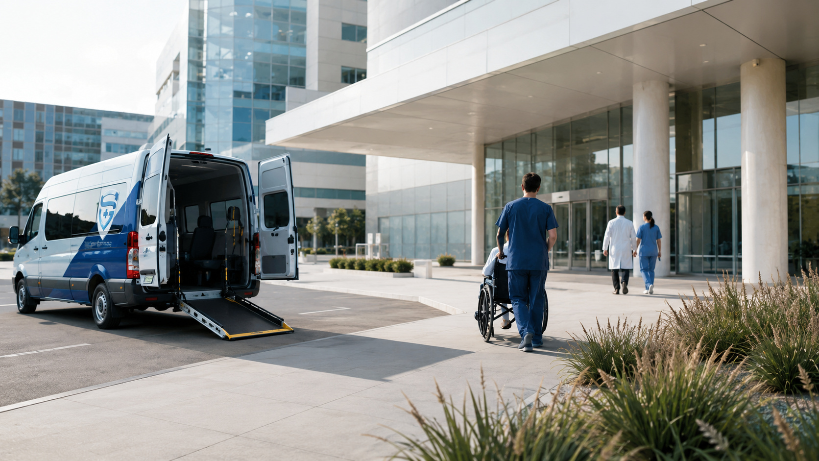 Healthcare facility transportation partnership concept